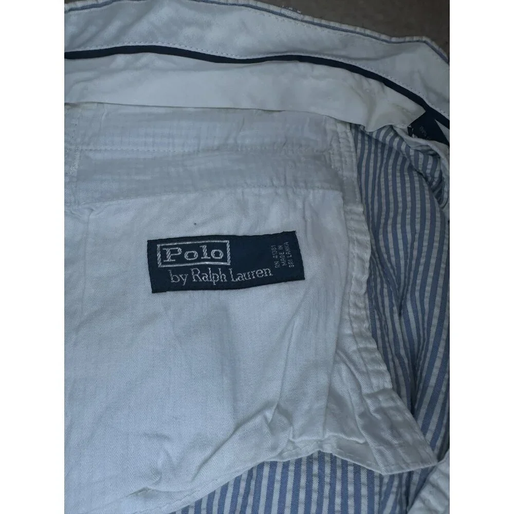 Polo Ralph Lauren Men's Sz 38 Stretch Classic Fit Seersucker Shorts - Picture 7 of 9